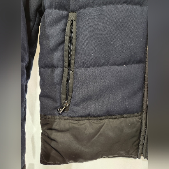 Trendy LAB PAL ZILERI Navy Blue Grey Thermal Layer Padding Puffer Jacket 46 EU - Picture 3 of 11